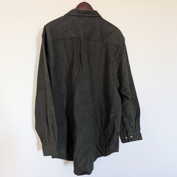 Field & Stream 100% Cotton Rugged Flannel Shirt Army Green XL Outdoor Fishing - Picture 7 of 9